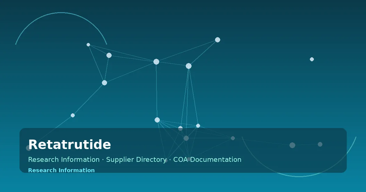 Retatrutide | Research Peptide Sourcing Info | ChinaPeptideHub